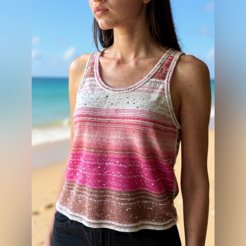 Women's Multicolor Sleeveless Top